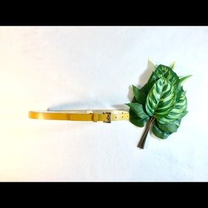 Double sided belt Yellow/gold